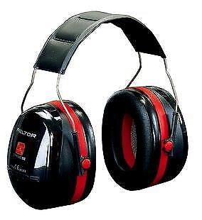 3M H540A-411-SV Peltor Optime III Cuffie antirumore protezione acustica SNR 35 dB EN 352 colore Nero Rosso