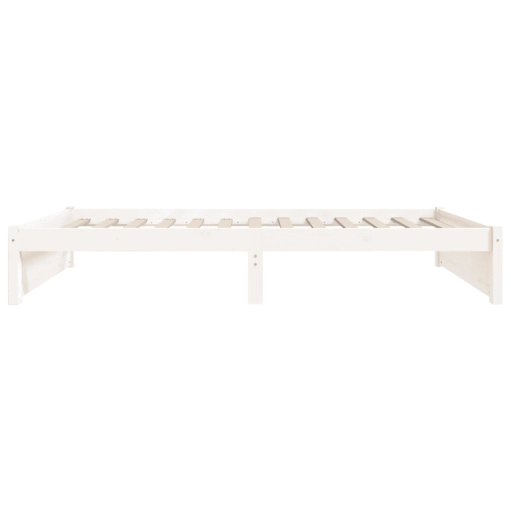 Giroletto-Struttura Letto Bianco in Legno Massello 75x190 cm Small Single 279967