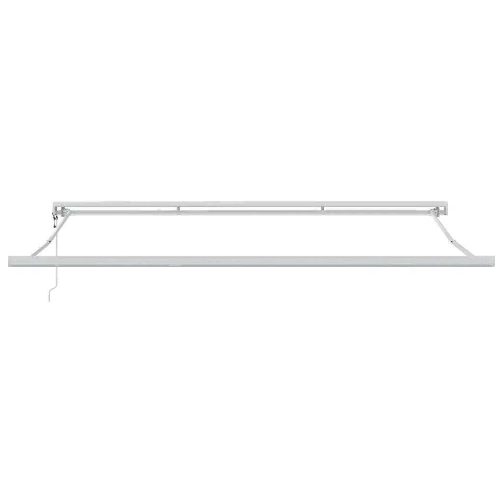 Tenda Retrattile Antracite e Bianca 5x3 m Tessuto e Alluminio 3216137