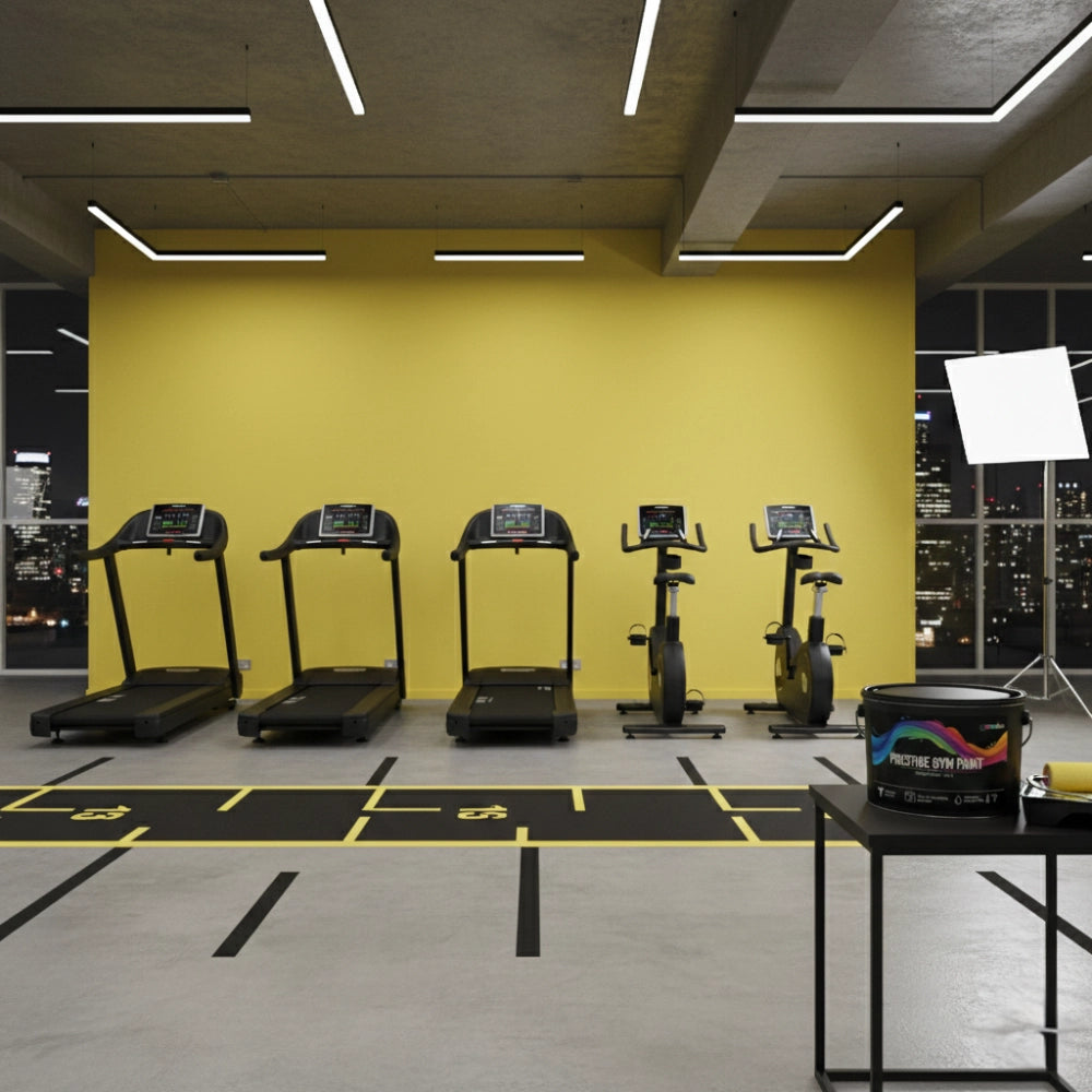 Pittura murale prestige gym paint giallo limone super lavabile *** formato 0,750 lt, confezione 1