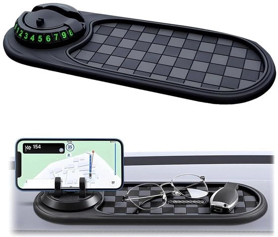 Mat anti-slip multifunzionale per auto, Mat anti-slip multifunzionale per auto, Osservatore di telefono universale per auto, Mat anti-slip 3 in 1 per auto, Osservatore di telefono per auto, Mat siliconico decorativo per auto