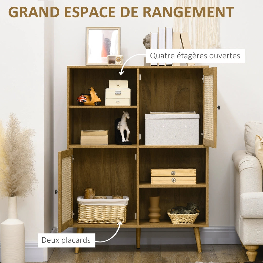 Credenza ¨C zephmum ¨C Bianco 90x32.5x120 cm