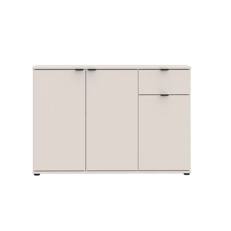 Mobile multiuso Segno con tre ante e 1 cassetto L 120 cm colore cashmere