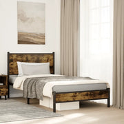 Giroletto senza Materaso in Metallo Rovere Fumo 100x190 cm 4007808