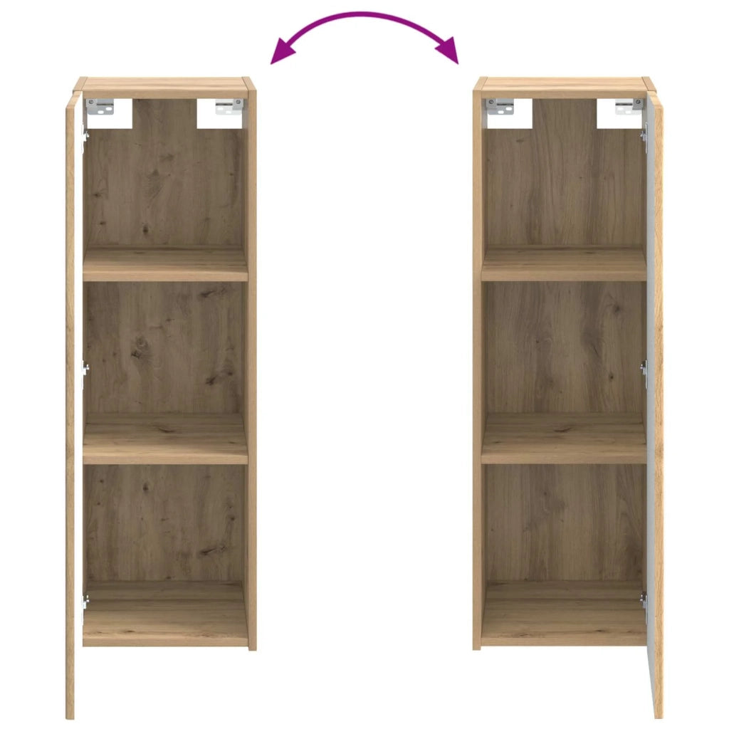 Set di mobili per il bagno 4 pz Rovere Artigianale 3407406