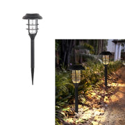 HIGH-TECH LAMPADA SOLARE DA TERRA CON PALETTO PER ESTERNI COLORE NERO12X43H CM