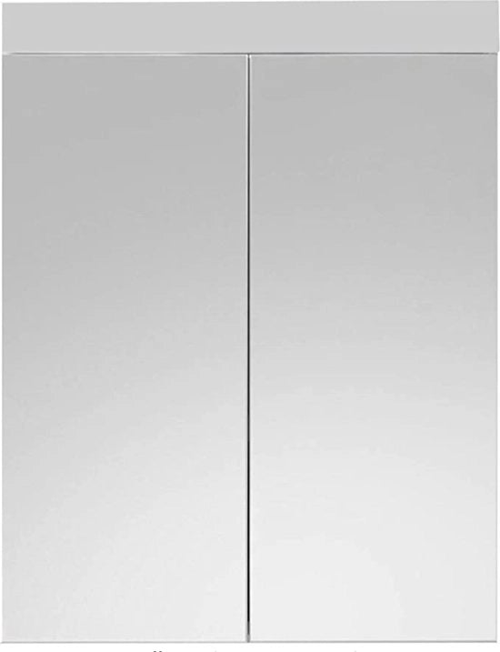 Specchio da bagno in vetro alto lucido - 60 x 77 x 17cm