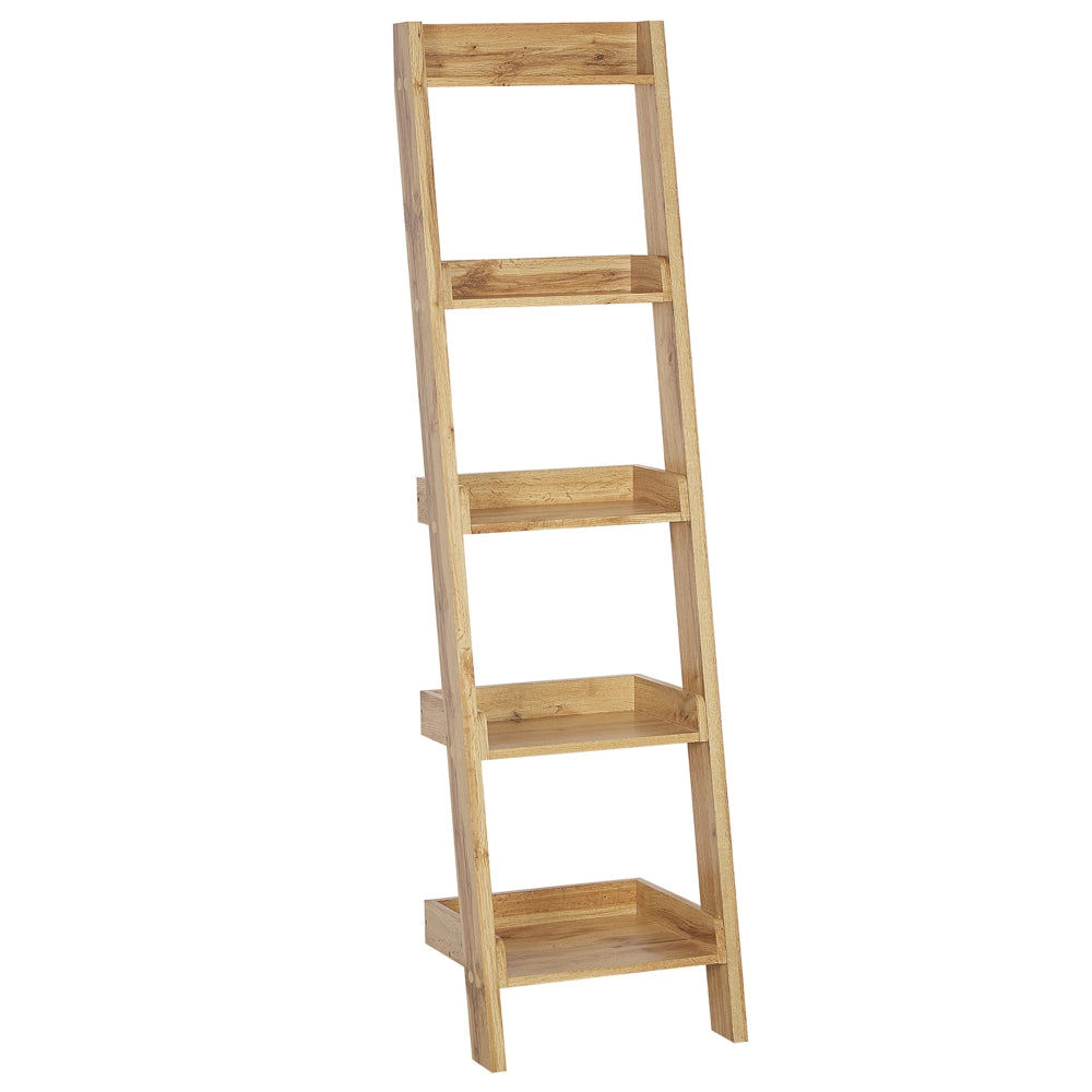 Scaffale per libri in legno chiaro con libreria a 4 ripiani in stile Moderno