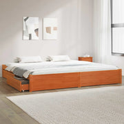 Struttura del letto con cassetto Marrone cerato 180 x 200 cm 3422720