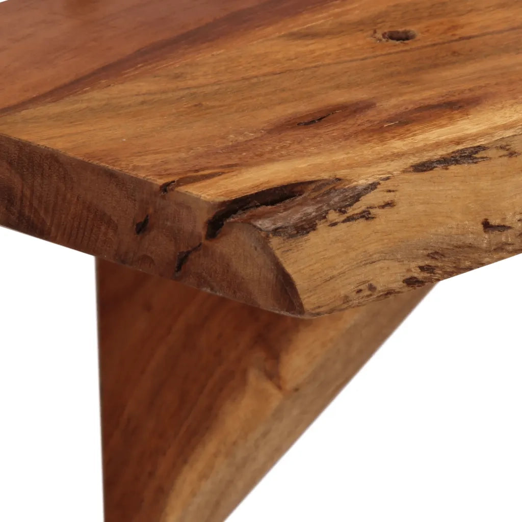 Mensole da Parete 2 pz 110x20x18 cm in Legno Massello di Acacia 337824