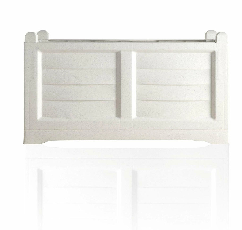 FIORIERA KIT ARREDO CON VASCA INTERNA 80X42,5XH42 RESINA COLORE BIANCO