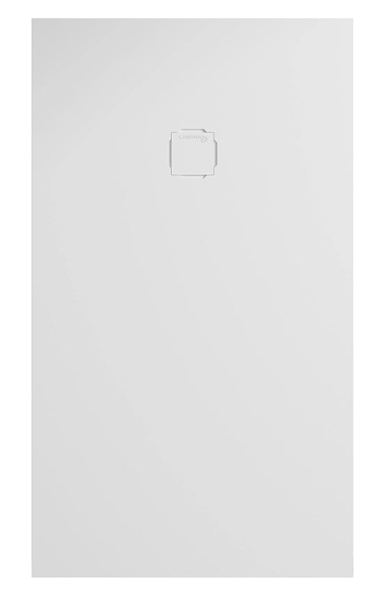 Piatto doccia rettangolare 100x120 cm effetto liscio marmoresina HARMONY Bianco