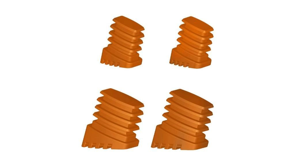 Set 4 Pezzi Ricambio Tacchetti per Scala Colombo