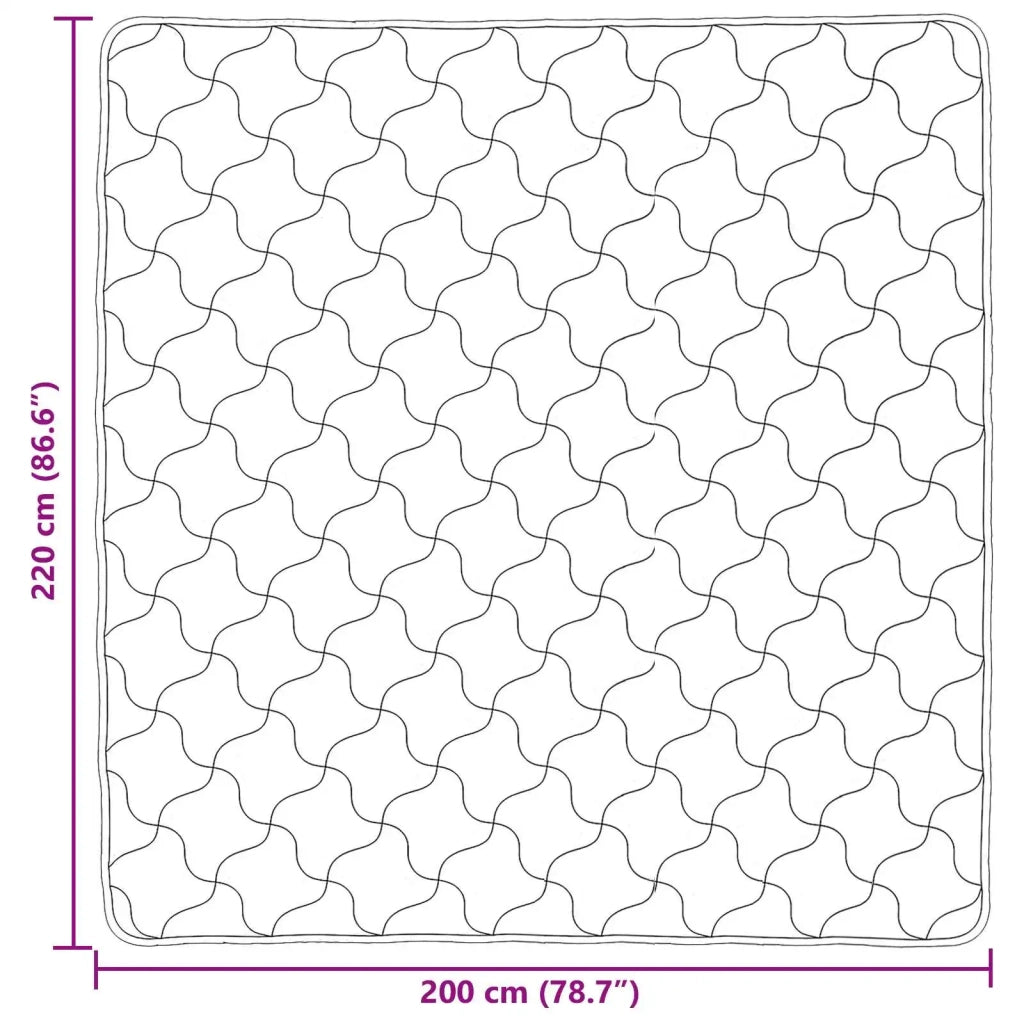 Duvet Estivo Antracite 200 x 220 cm Microfibra e Fleece Teddy 42026165
