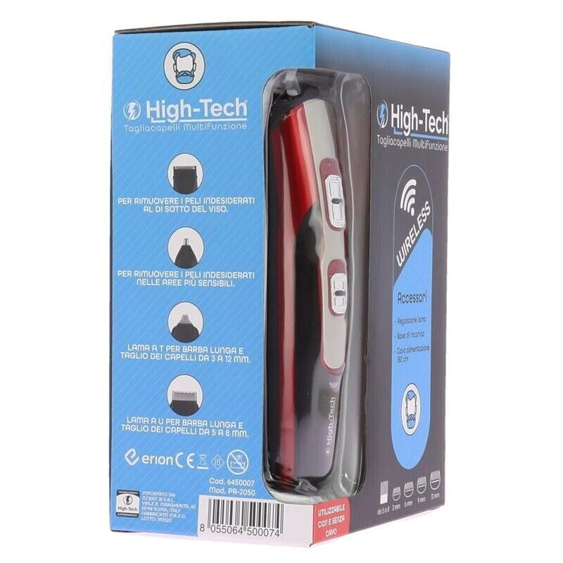 HIGH-TECH TAGLIACAPELLI MULTIFUNZIONE CON BASE 2W