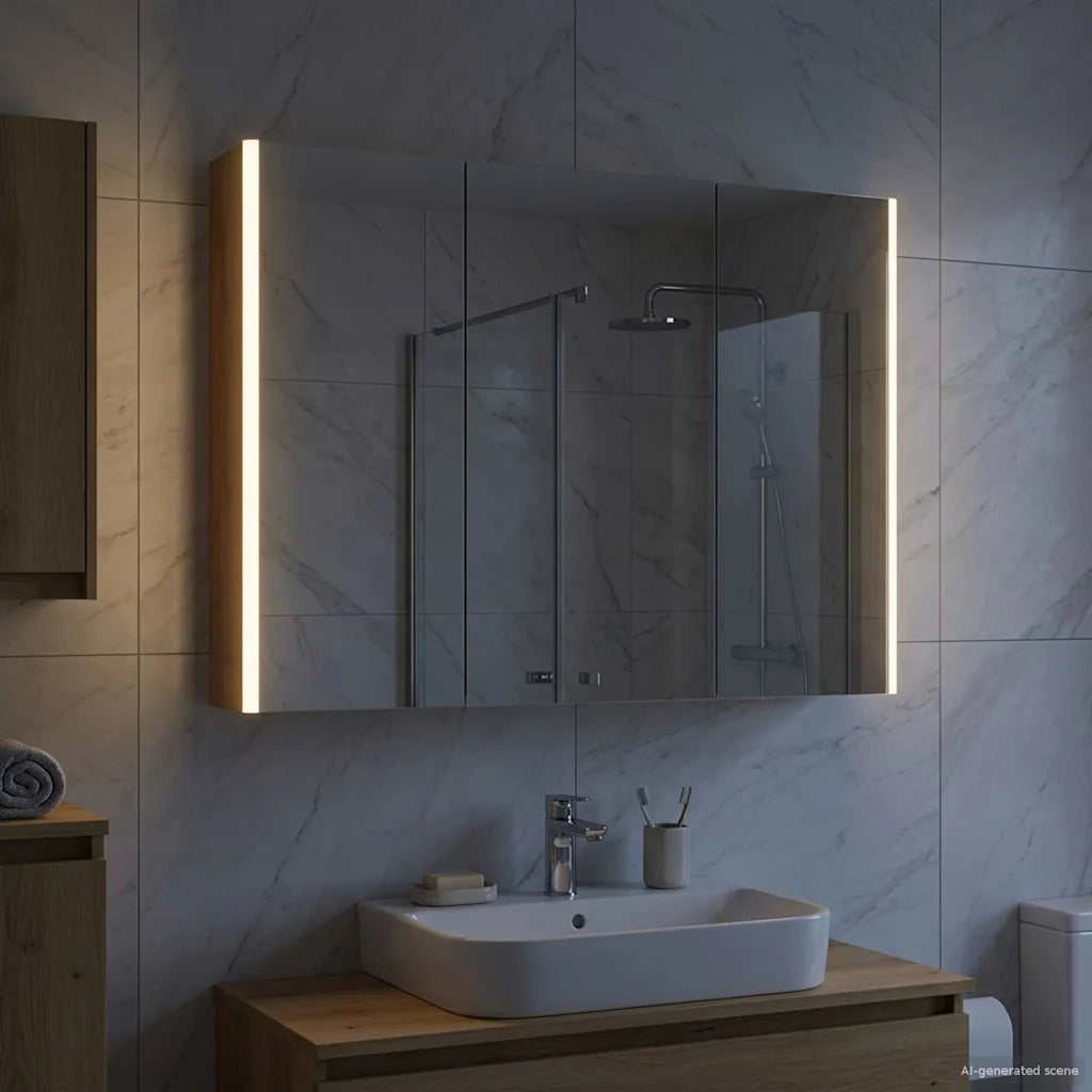 Mobiletto per specchio da bagno Rovere Artigianale 889278