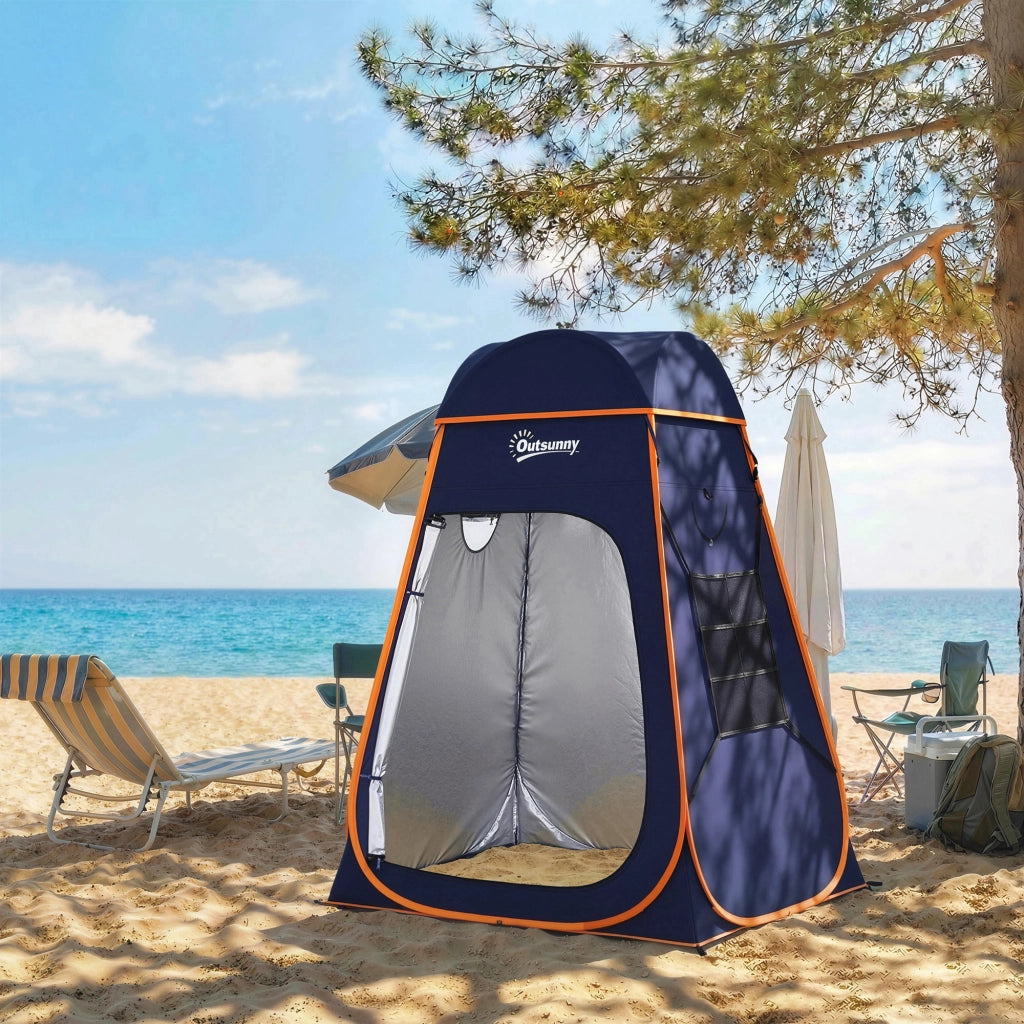 Tenda Pop-Up Istantanea Doccia Campeggio ¨C Xylo ¨C Portatile Impermeabile con Borsa Blu Scuro