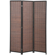 Paravento separatore 3 pannelli pieghevole ¨C Xylo ¨C legno marrone 135x180 cm