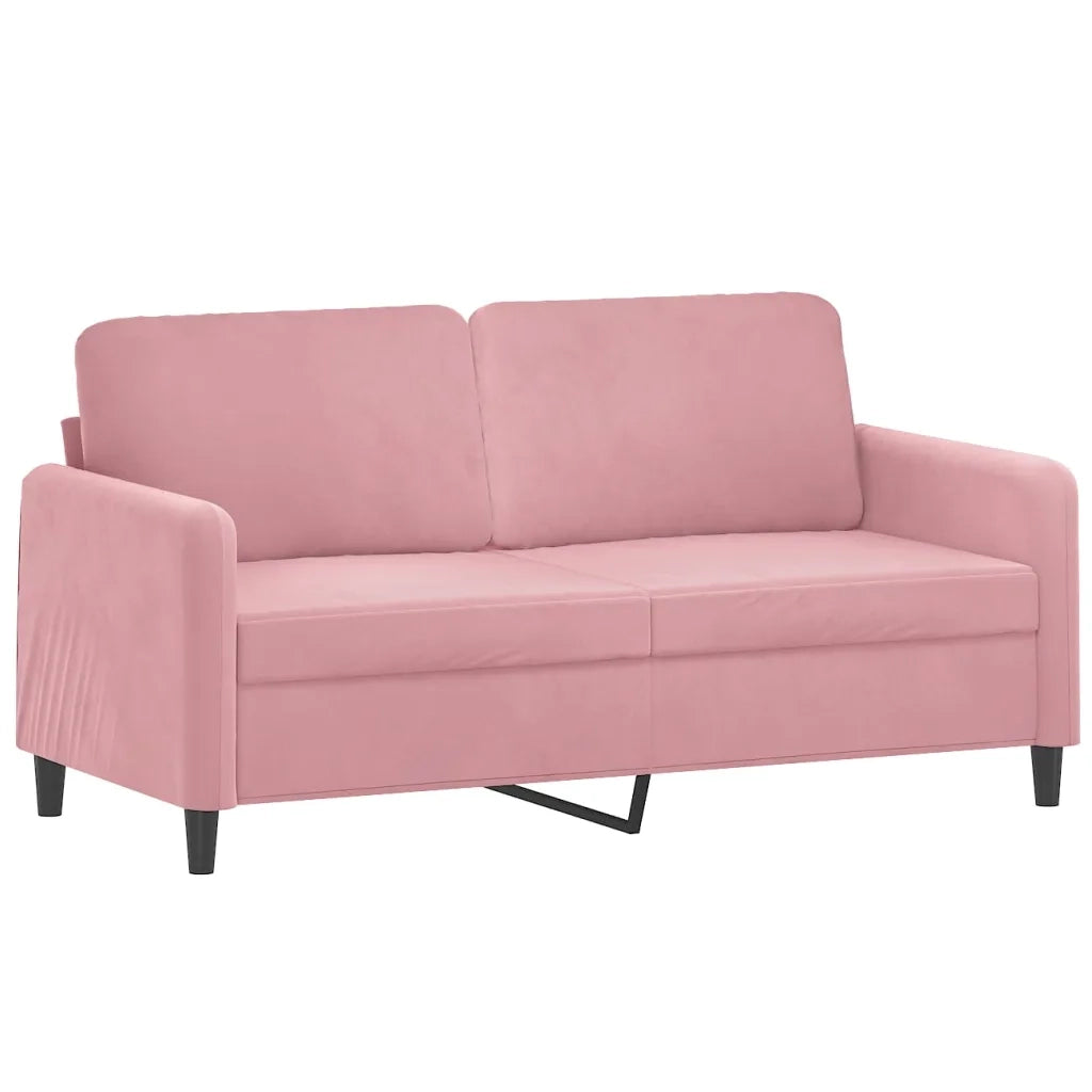 Divano a 2 Posti-Sofa 2 Posti Rosa 140 cm in Velluto 495532
