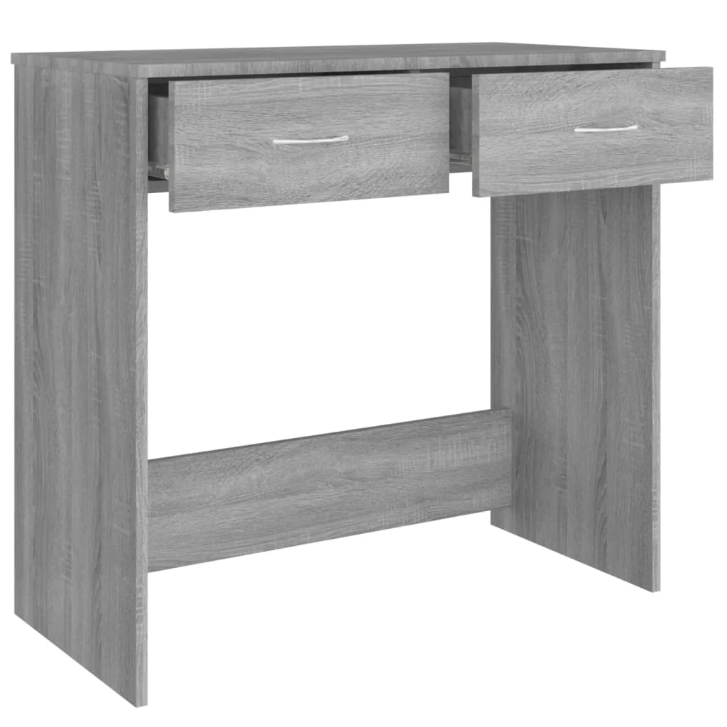 Scrivania Sonoma postazione computer mobile per computer scrivania da studio 80 x 40 x 75 cm legno ingegnerizzato grigio 02_0023963