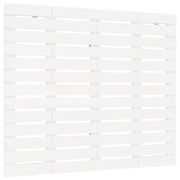Testiera | Testata da Parete Bianca 126x3x91,5 cm Legno Massello di Pino