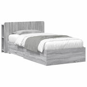Telaio del letto con storage Sonoma grigio 75 x 190 cm 3433698