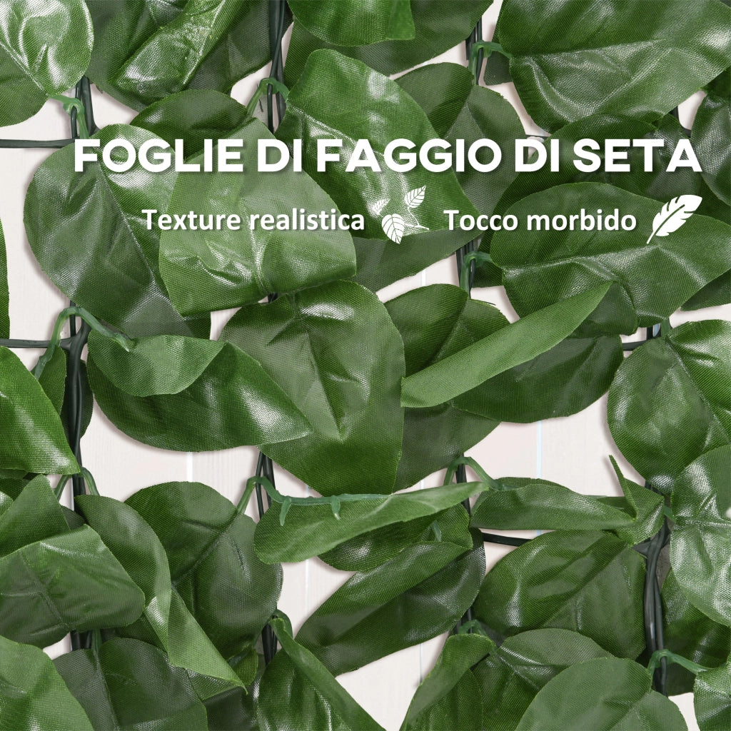 Siepe Artificiale ¨C Minimal ¨C Verde Scuro 300x100 cm