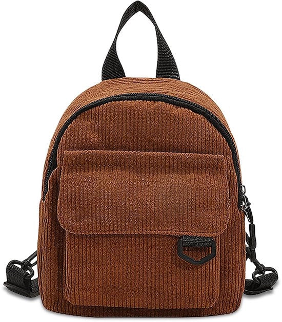 Borse da viaggio mini per donna, zaini casual per donna, borse da moda piccole per spese e viaggi (marrone)