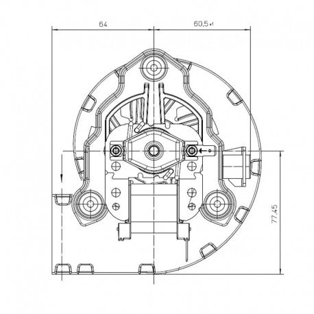 Ventilatore centrifugo EBM RLD85/2700A31-3020L-239