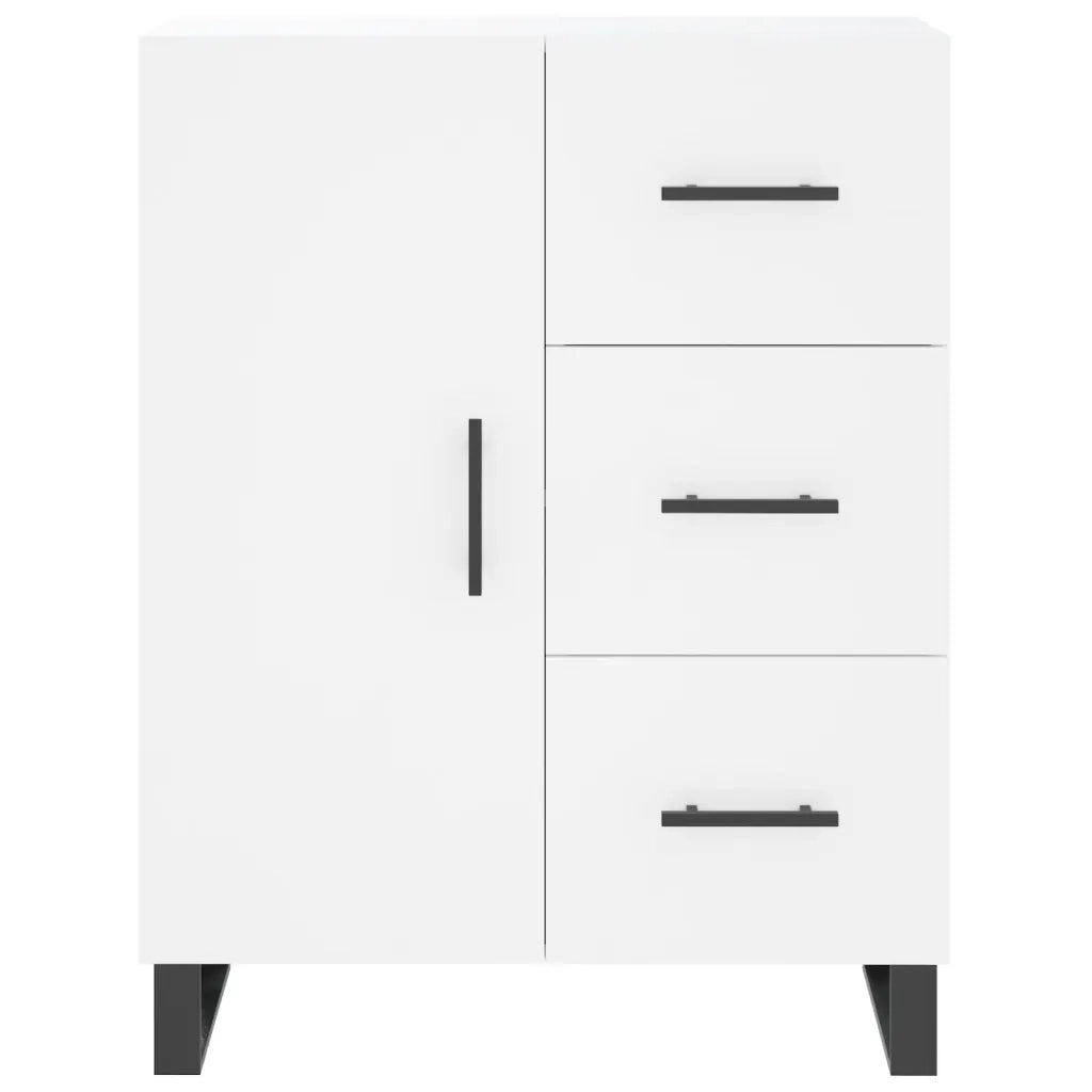 Credenza | Madia | Buffet da pranzo | Armadio da pranzo Bianca 69,5x34x180 cm in Legno Multistrato