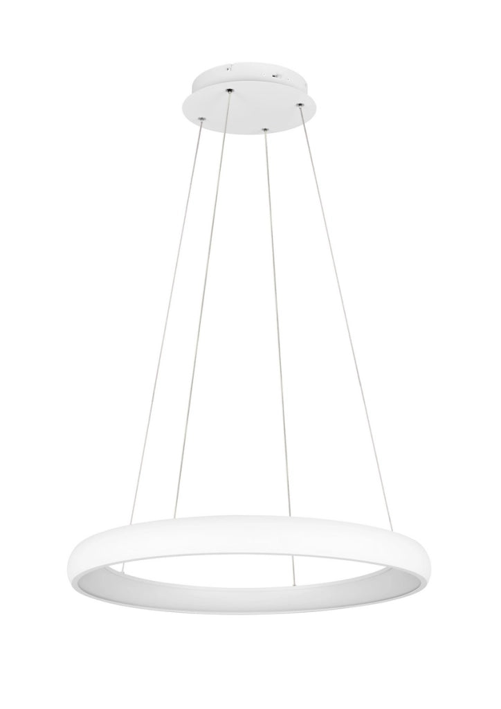Lampada sospensione bianca Ø75 LED 59W CCT Cardona Trio