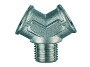 DEVIAZIONE FEMMINA Y CON CENTRALE MASCHIO- - attacco inferiore 3/8M art.32/B - 10 pezzi ANI