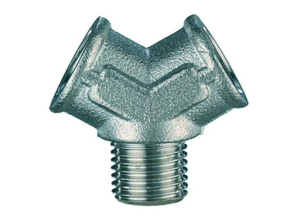 DEVIAZIONE FEMMINA Y CON CENTRALE MASCHIO- - attacco inferiore 3/8M art.32/B - 10 pezzi ANI
