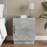 Comodino Grigio Concretè 43 x 34,5 x 47 cm Legno ingegnerizzato 895261