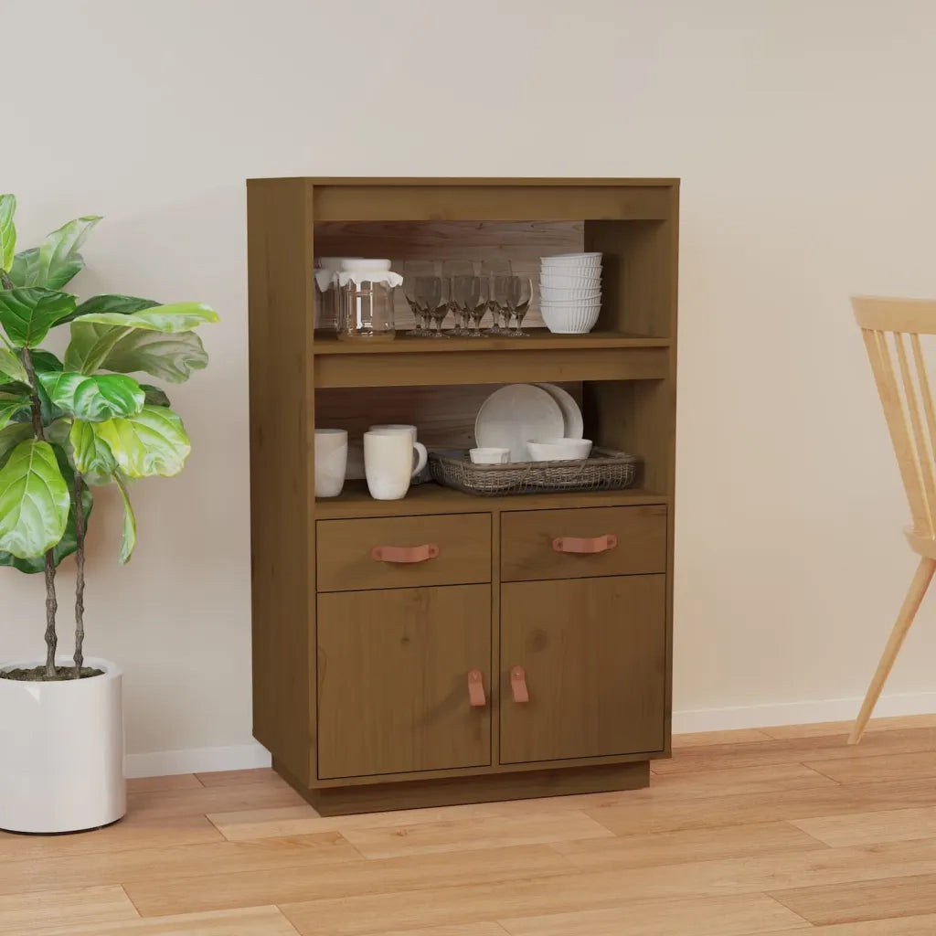 Credenza ambra 67x40x108,5 cm in Legno Massello di Pino 820160