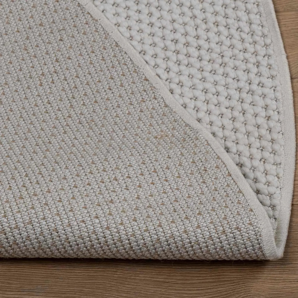 Tappeti per area Rotondo LUGO Crema Ø 160 CM Poliestere 42022685