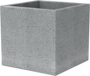 Piantina in plastica grigia (Stony Grey) 40 cm di lunghezza 40 cm di larghezza 33 cm di altezza 44 l di volume