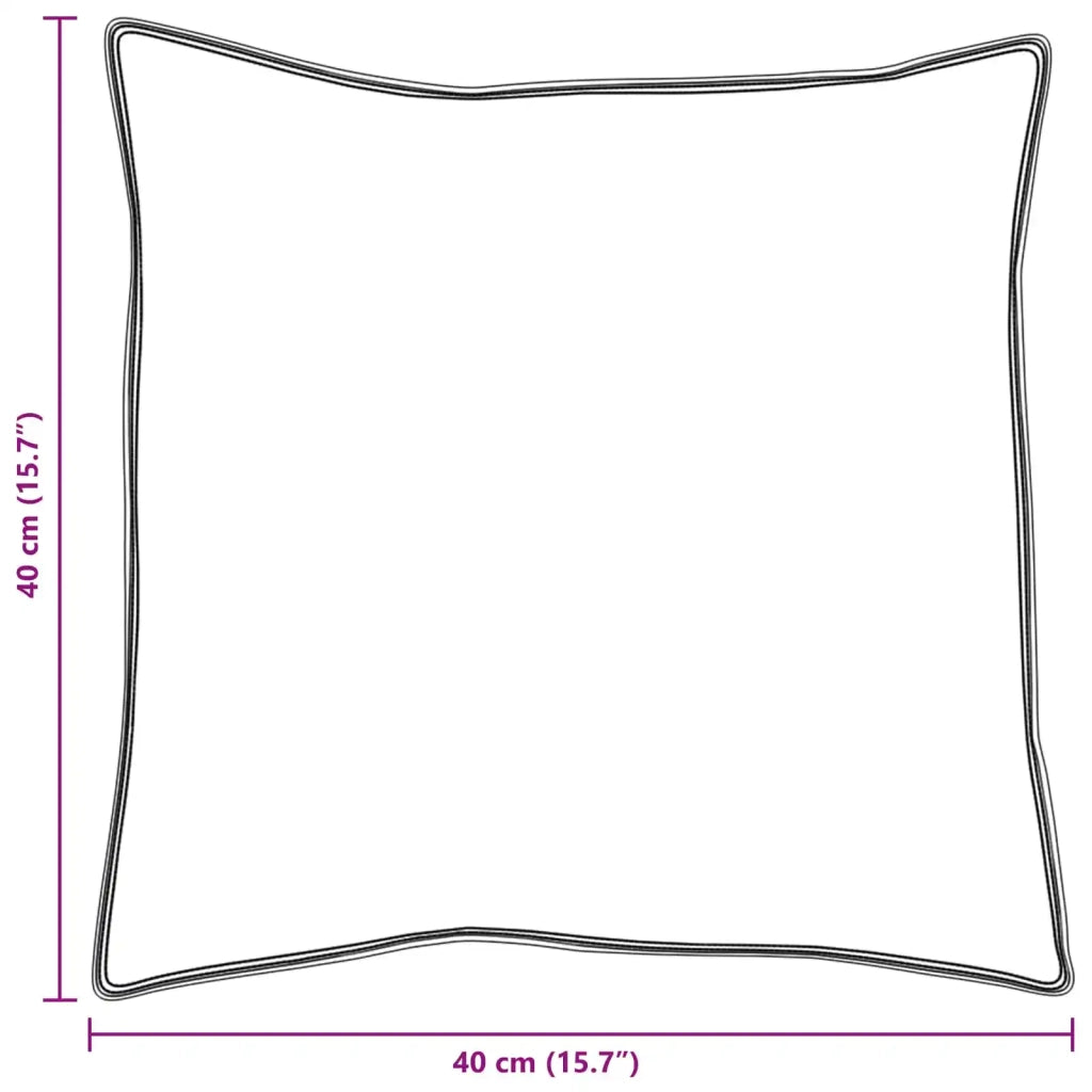 Cuscino con cuscino 2 pcs Bianco 40 x 40 cm Cotone 42007703
