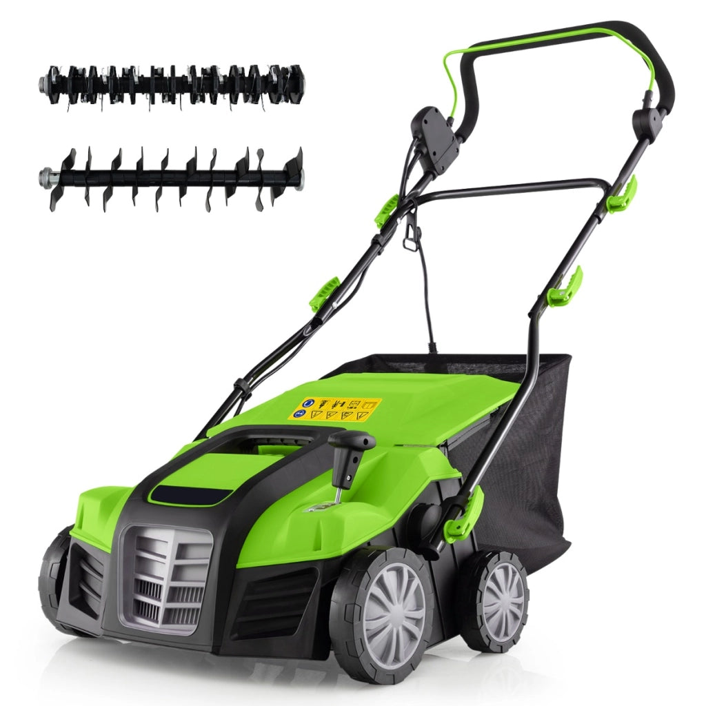 Sarchiatore con regolazione dell'altezza a 3 posizioni e della profondit¨¤ a 5 posizioni, Decespugliatore elettrico Verde-Attrezzi da giardino