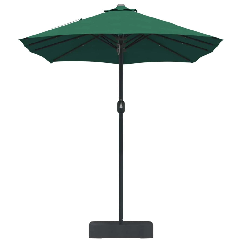 Ombrello da giardino Verde 385 x 209 x 244 cm Poliestere 42003284