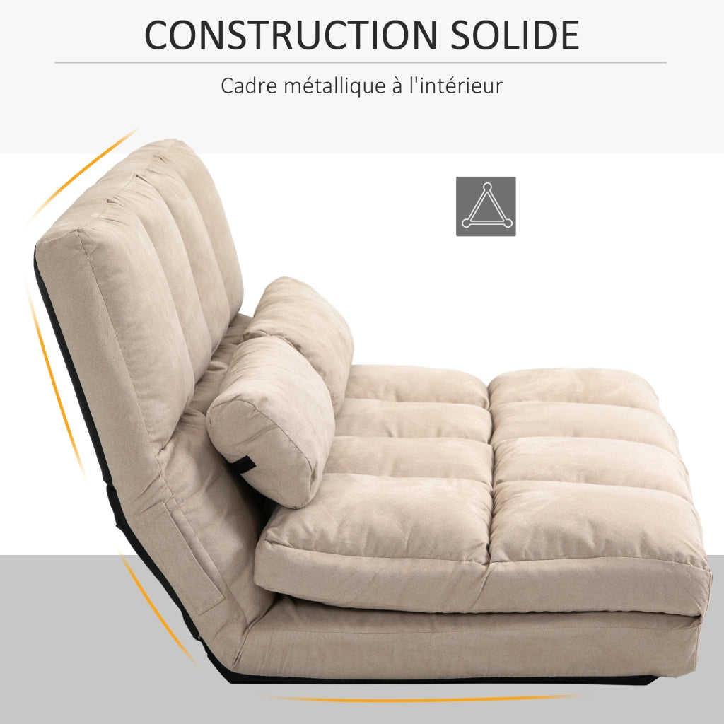 Poltrona reclinabile con cuscini ¨C Minimal ¨C grigio scuro