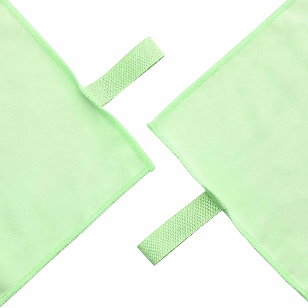 Set di Asciugamani Sportivi 2 pcs Verde Tessuto 42011496