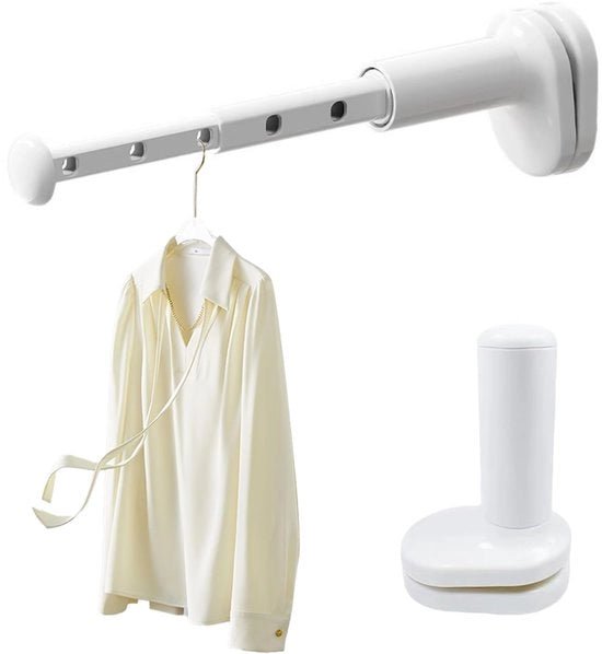 Hanger per abito da viaggio, 2-pack, 2 appendiabito da viaggio, appendiabiti da parete, porta appendiabiti portatile, per 7 capi di abbigliamento, per finestra, armadio, cassettone