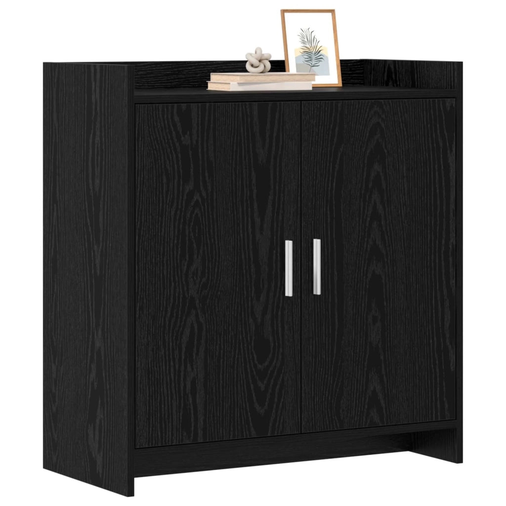 Credenza Rovere Nero 72 x 36 x 80 cm Legno ingegnerizzato 8011092