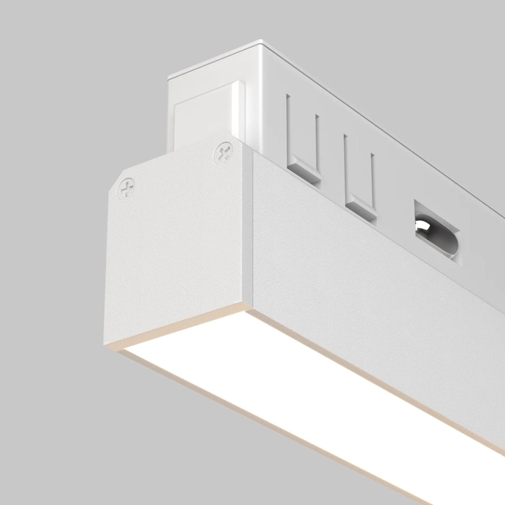 Maytoni lampada da binario Exility Basis Angle 1 luce LED integrato bianco alluminio
