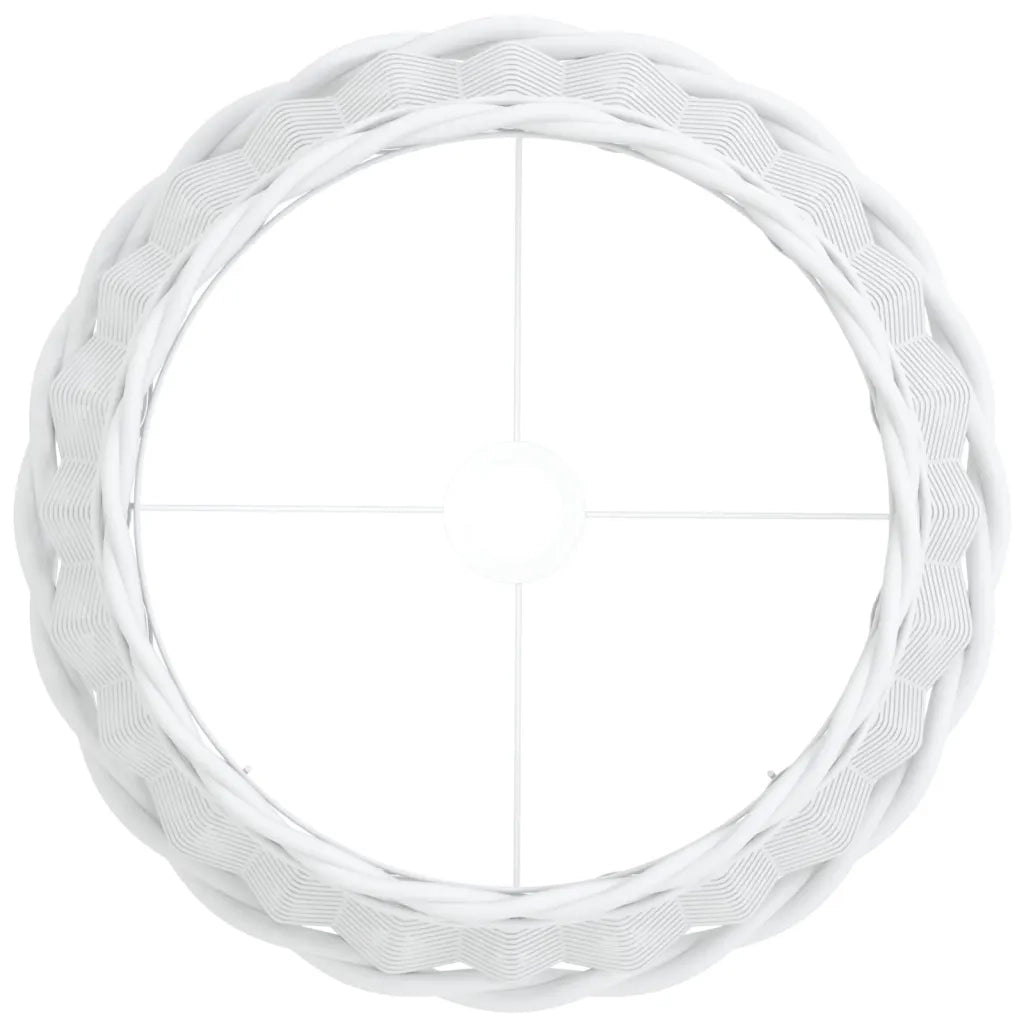 Paralume Bianco Ø40x26 cm in Vimini 364385