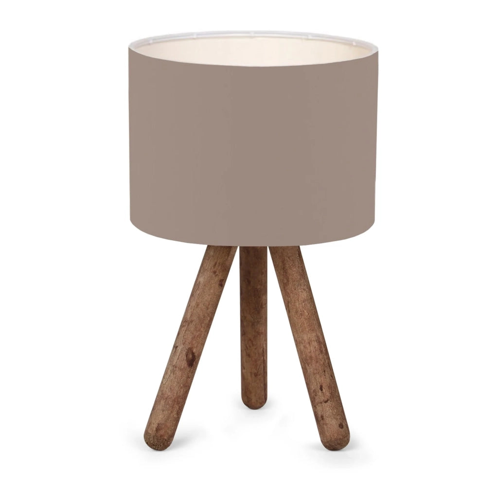 Lampada da scrivania Preston attacco E27 altezza 33 cm legno naturale/sabbia 03_0007399