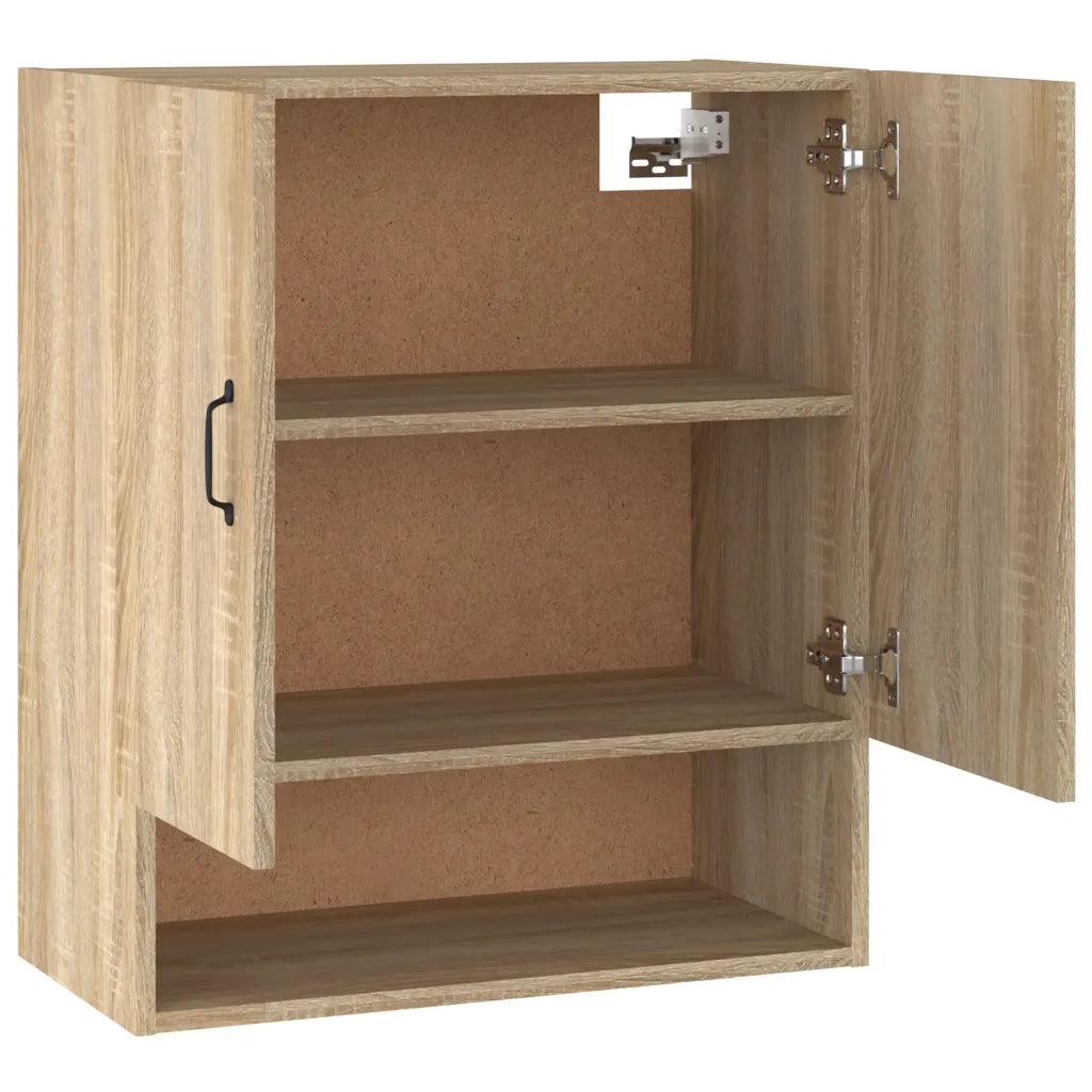 Mobile contenitore a parete 60 x 31 x 70 cm design elegante legno composito rovere Sonoma 02_0048047