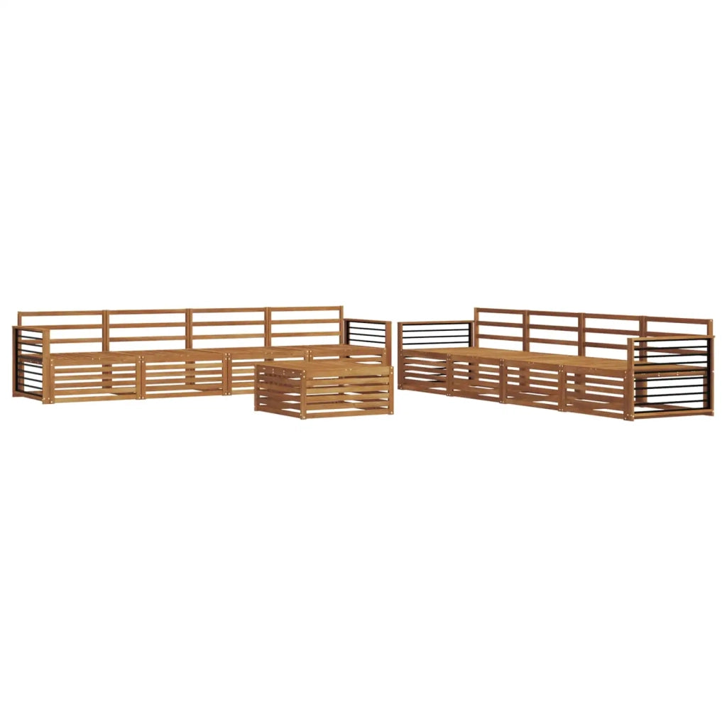 Set di divani da esterno 9 pcs Naturale 3373229