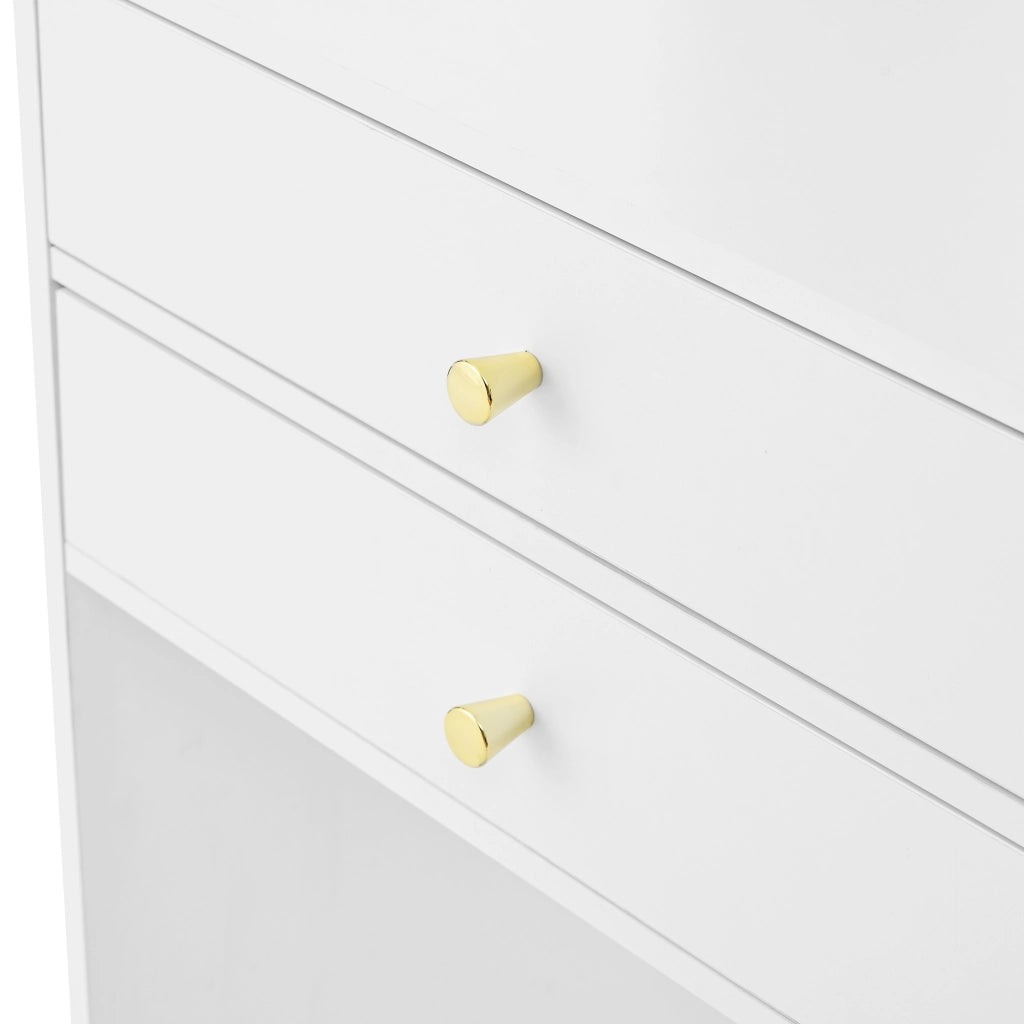 TOLETTA pieghevole con LED 75x45x156 cm MDF bianco